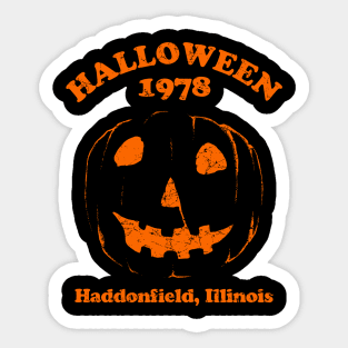 Halloween 1978 Holiday Spooky Myers Pumpkin Haddonfield Sticker